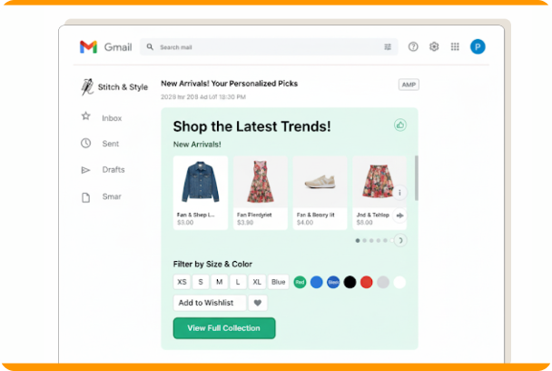 AMP Email Interactive