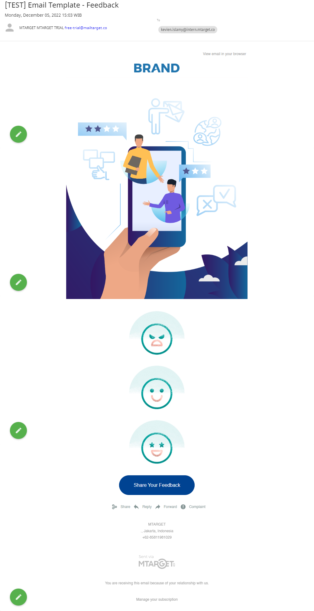 feedback email template