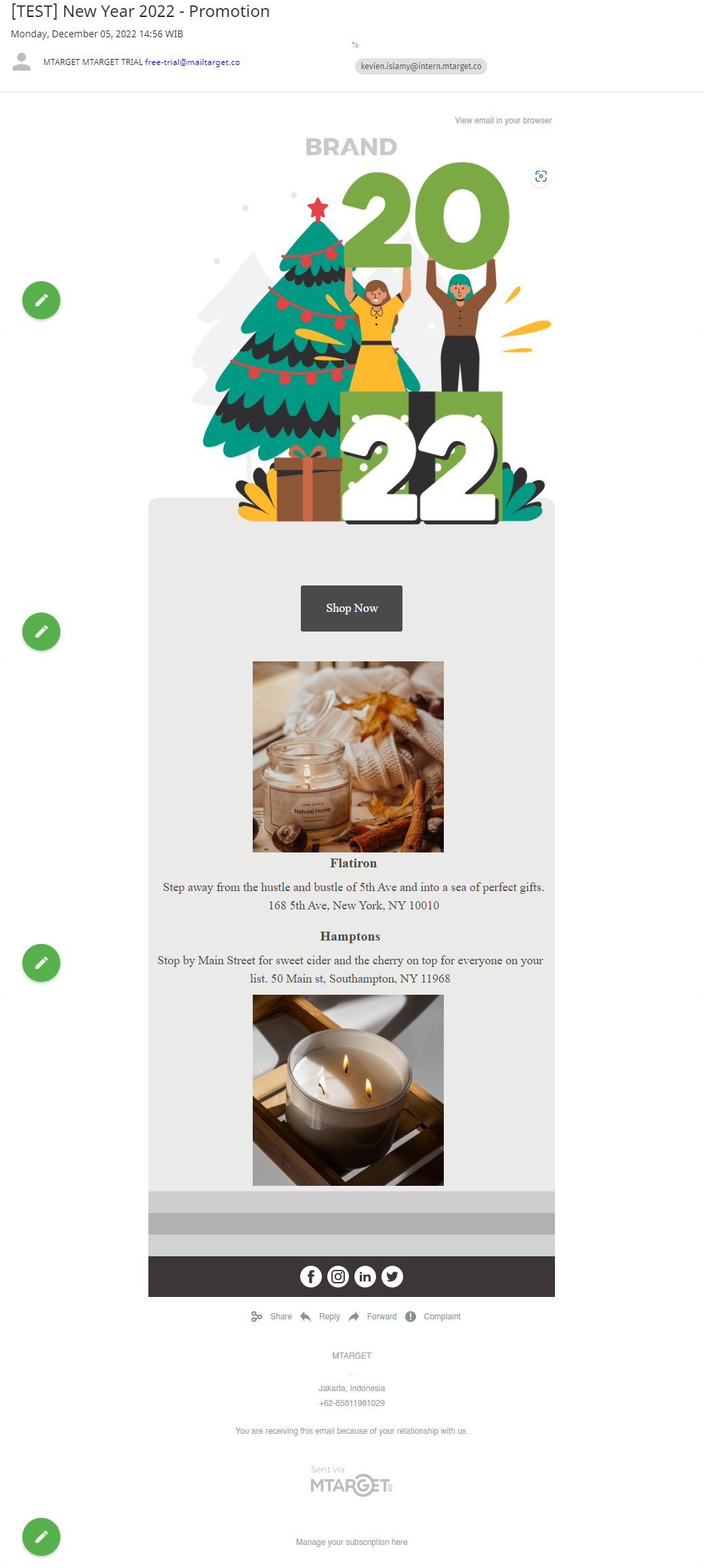 promotional email template