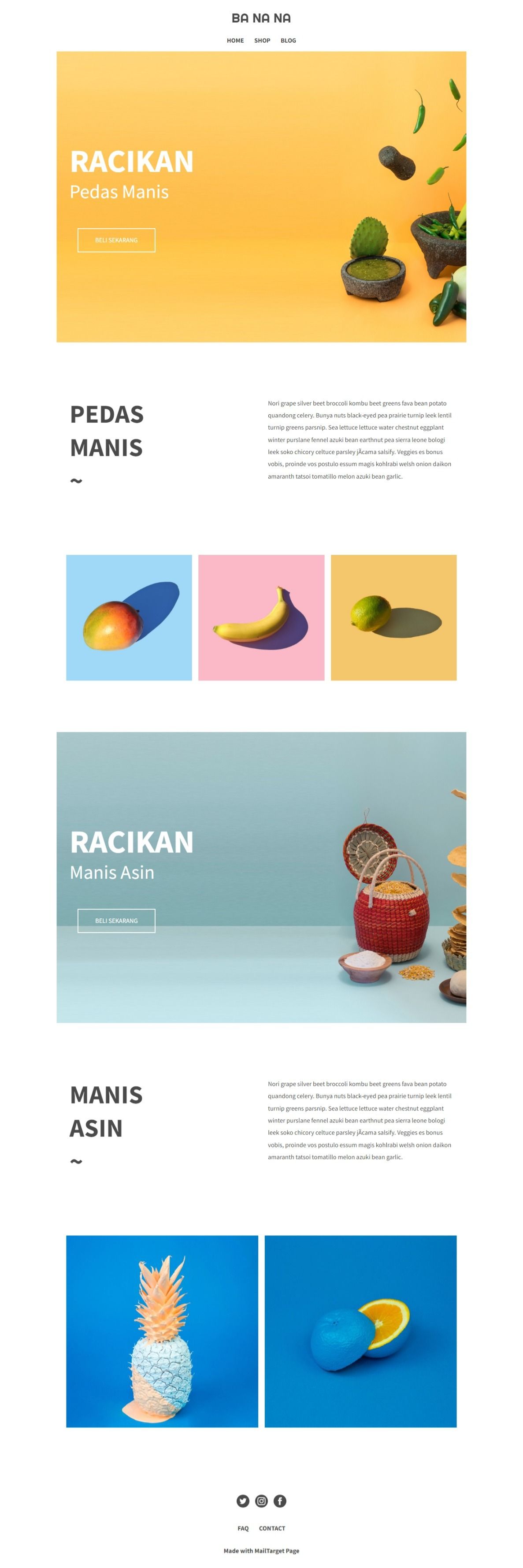 Contoh Template Landing Page Online Stores Home