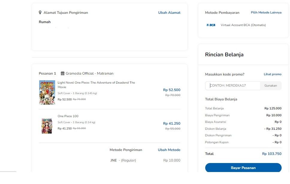 Contoh Book Order Form