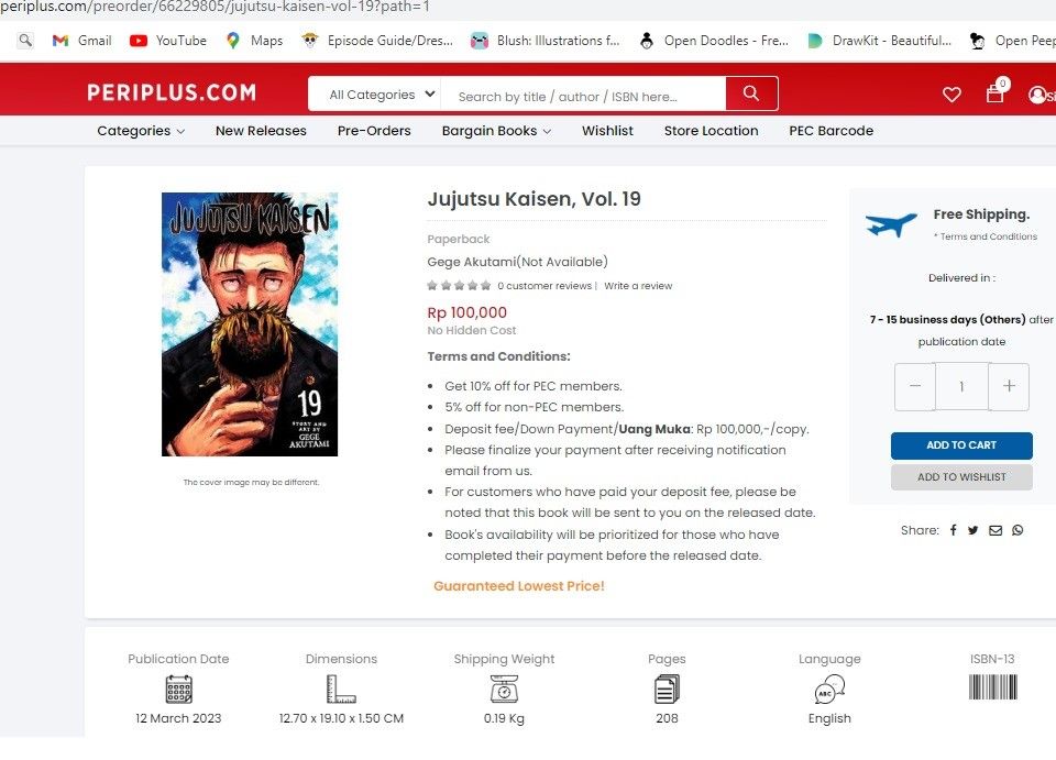 Contoh Pre Order Book Form