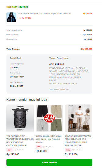 Transactional Email Tokopedia 5