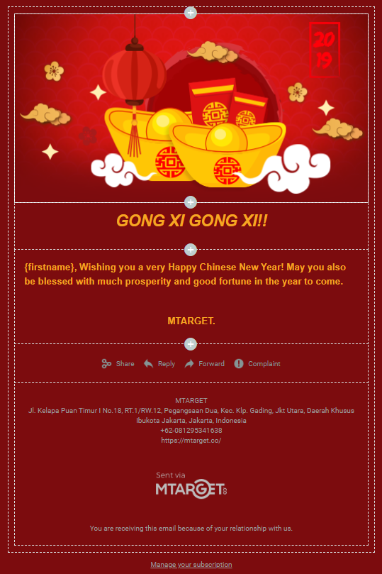 Contoh Template Email Seasonal Ramadhan